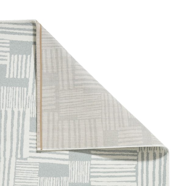 Green Blocks Modern Abstract Rug by Catherine Lansfield - Image 4