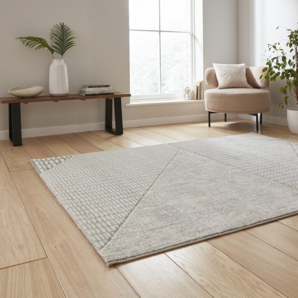 Grey Larsson Geo Rug by Catherine Lansfield - Image 3