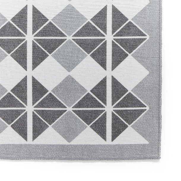 Victoria H1184 Grey/Dark Grey Rug - Image 3