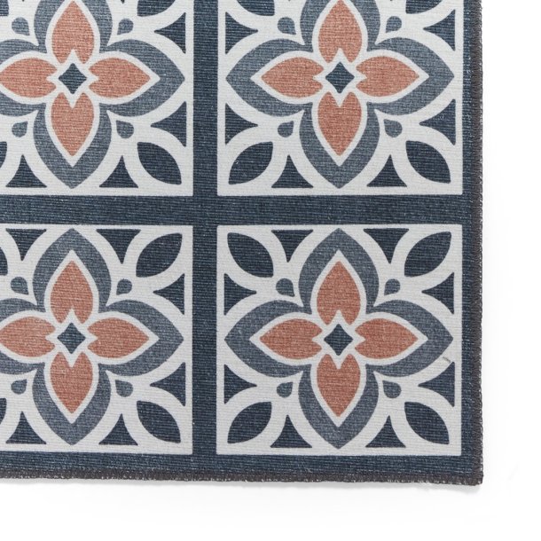 Victoria H1191 Grey/Orange Rug - Image 3