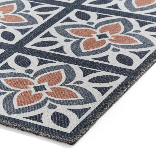Victoria H1191 Grey/Orange Rug - Image 5