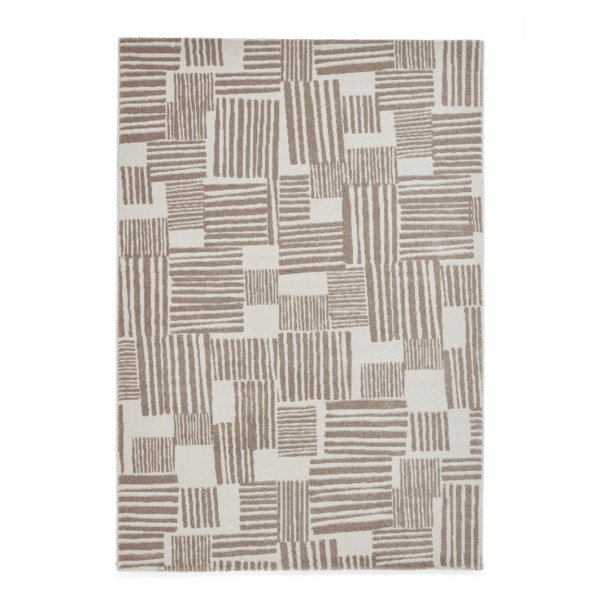 Natural Blocks Modern Abstract Rug by Catherine Lansfield - Image 2