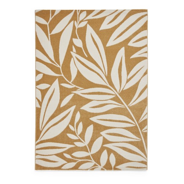 Ochre Sorrel Leaf Rug by Catherine Lansfield - Image 2