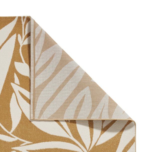 Ochre Sorrel Leaf Rug by Catherine Lansfield - Image 4