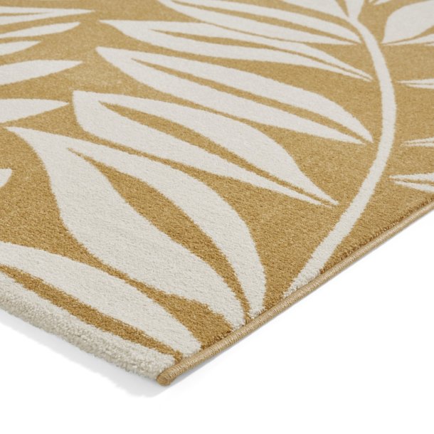 Ochre Sorrel Leaf Rug by Catherine Lansfield - Image 7