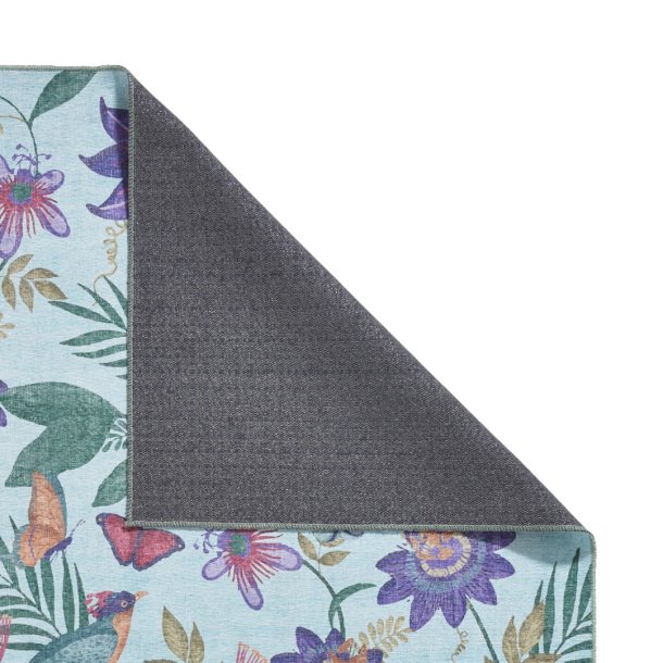 Purple Amaya Tropical Birds Botanical Rug by Catherine Lansfield - Image 4