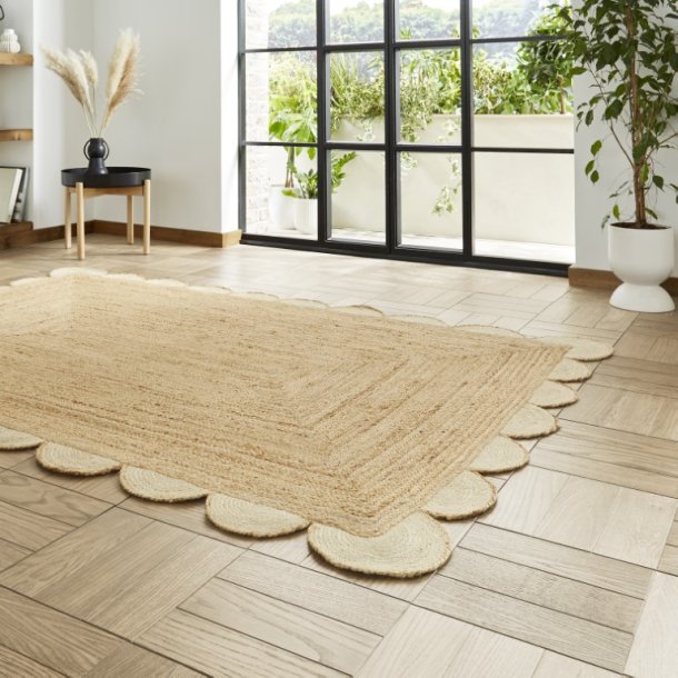 Savannah Jute Scallop Natural Rug - Image 8