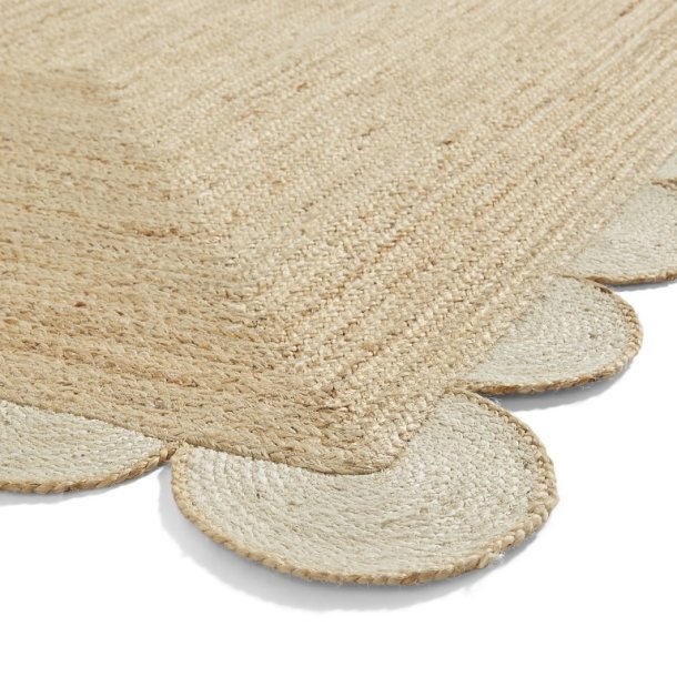 Savannah Jute Scallop Natural Rug - Image 4